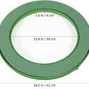 Yardwe Floral Foam with Sucker, 16.5 Inch Round Floral Wet Foam Ring with Reusable Base for DIY Flower Arrangement, Fresh & Silk Flowers, Wedding Car Decoration, Green