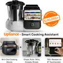 AI Cooking Assistant | 750+ Recipes | AI Powered | 12 Modes | Weighing Scale | App & WiFi | 220-240V | Use with Transformer in USA.