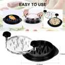 Vitoler Pro Chicken Shredder Tool, 108 Chicken Breast Shredder Tool Twist,Chicken Grinder withTransparent Lid,Ergonomic Handle,Non-Slip,Meat Shredder for Shredding Chicken Breast, Pork and Beef (black)