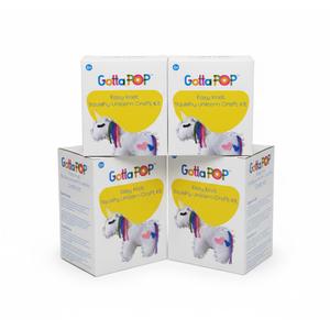 GottaPop Easy Knot Squishy Unicorn  Craft Kit pack of 4