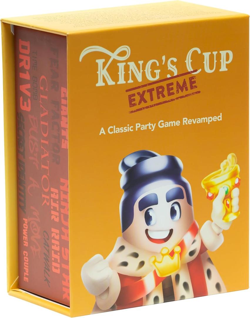 Kings Cup Extreme - Party Games - Card Games for Adults - Date Night - Couples Games - Travel Games - Laugh Out Loud - TikTok Viral