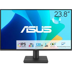 ASUS 24 (23.8-inch viewable) 1080P VA249HG Eye Care Monitor IPS, Full HD, 99% sRGB, Frameless, 120Hz, Adaptive-Sync, 1ms, HDMI, VGA, Low Blue Light, Flicker Free, Wall Mountable