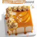 Kootek 14 Inch Square Cake Drums, 1/2 Inch Thick Sturdy Boards with Fully Wrapped Edges, Heavy Duty Corrugated Cardboard Base for Decorating Baking Supplies, Base para Pastel, 6 Pack