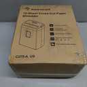 Bonsaii 12-Sheet Cross Cut Paper Shredder, 5.5 Gal Home Office Heavy Duty Shredder for Paper, Credit Card, Mail, Staples, with Transparent Window, High Security Level P-4 (C275-A)