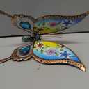 Juegoal Set of 4 Butterfly Garden Stake Decor, 32" Metal Colorful Butterflies Stakes, Yard Art Ornaments for Mom, Mothers Day Ideal Gifts, Outdoor Lawn Porch Pathway Patio Plant Pot Flower Bed