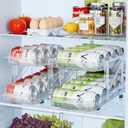 2-Pack Adjustable Can Dispenser for Refrigerator & Pantry - Expandable Width (6.23"-9.37") Gravity-Fed Organizer, Stackable Drink Holder Fits Standard/Tall Cans & Energy Drinks, BPA-Free (Clear-1)