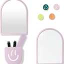 2 x 10 pcs - Locker Accessories, Locker Decorations Including Mirrors, whiteboards, Magnets and organizing Supplies. Ideal for Back-to-School Essentials and The Office (10 Pcs - Purple)