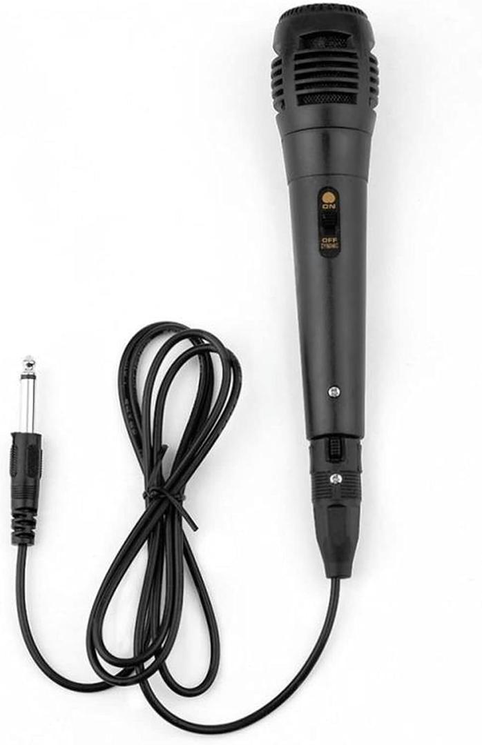 Microphone Professional Portable Wired Microphone Karaoke Sings Microphone Live Recording for Cell Phone Recording Noise Recording Microphone Condensate Microphones (Black)