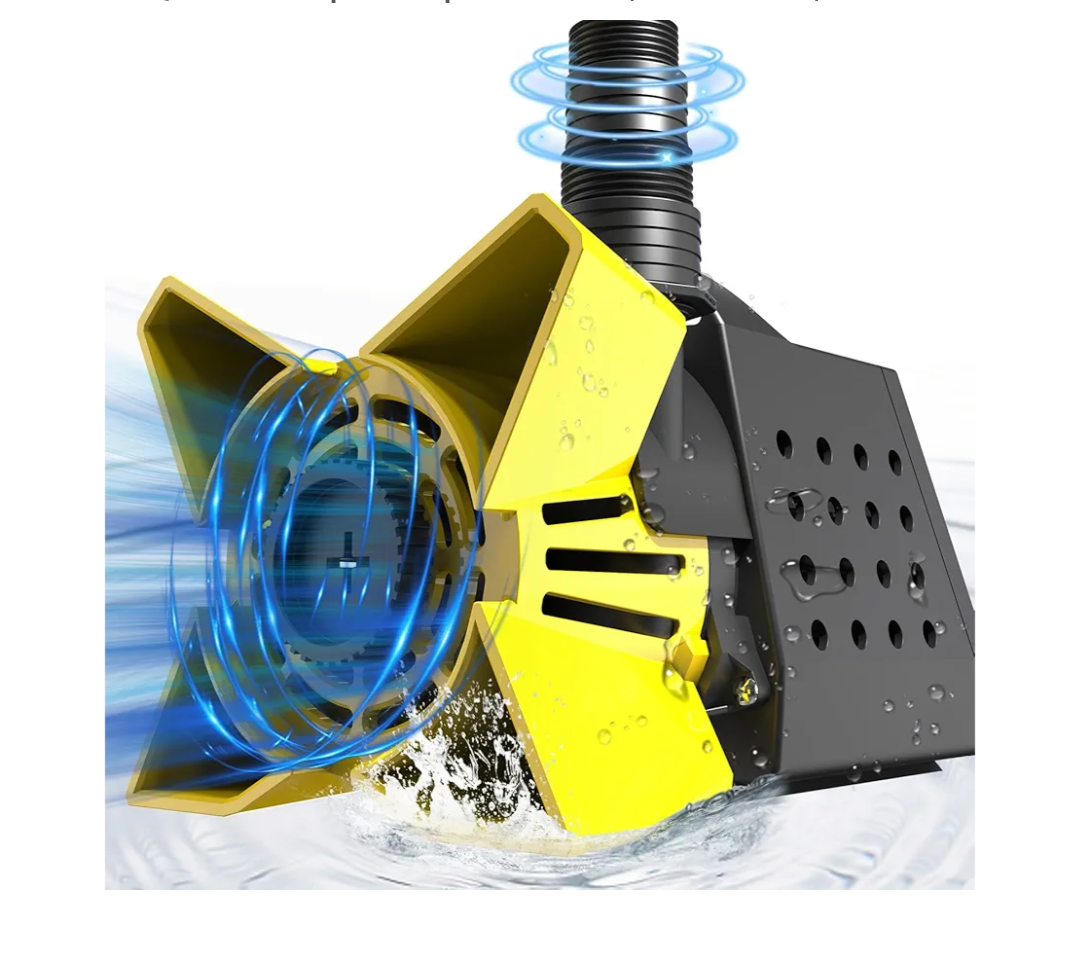 AgiiMan 3200 GPH Pond Pumps - 200W Pond Pump for Outdoor Ponds with Filter Bag and 33 FT Cable, Submersible Water Pump Max Lifting Height 20 FT, Ultra Quiet Sump Pump for Pond, Waterfall, Fish Tank