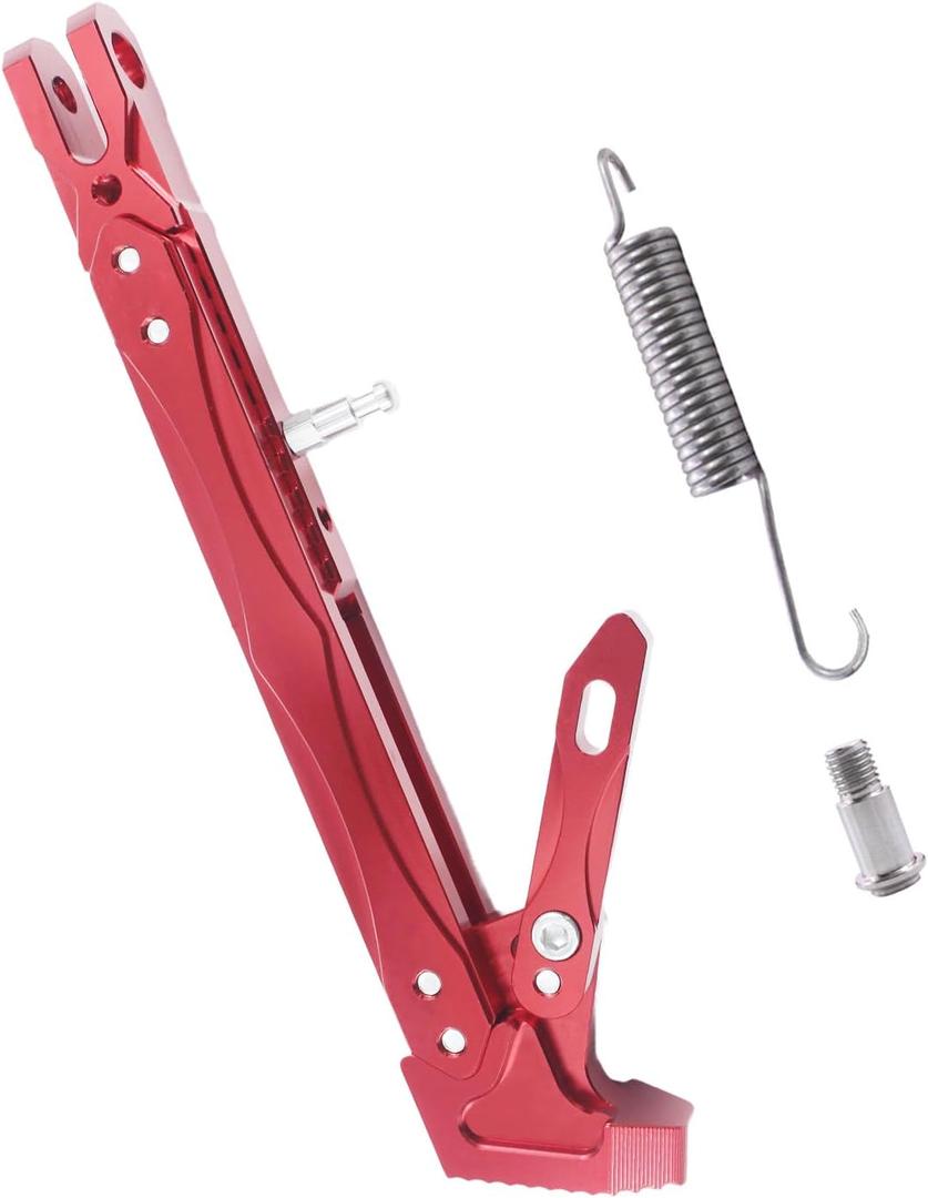 Universal CNC Motorcycle Lengthened Adjustable Long Kickstand Accessories For Motor Modified Tripod Holder Kickstand Foot Side Support Stand Motorbike Dit Pit Bike