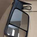 Right Passenger Side Tow Mirror Compatible With 2019-2024 Ram 2500 3500 4500 5500 Power Glass Adjustment Power Heated Manual Folding Blis Textured Black Back Cover 68381772AB