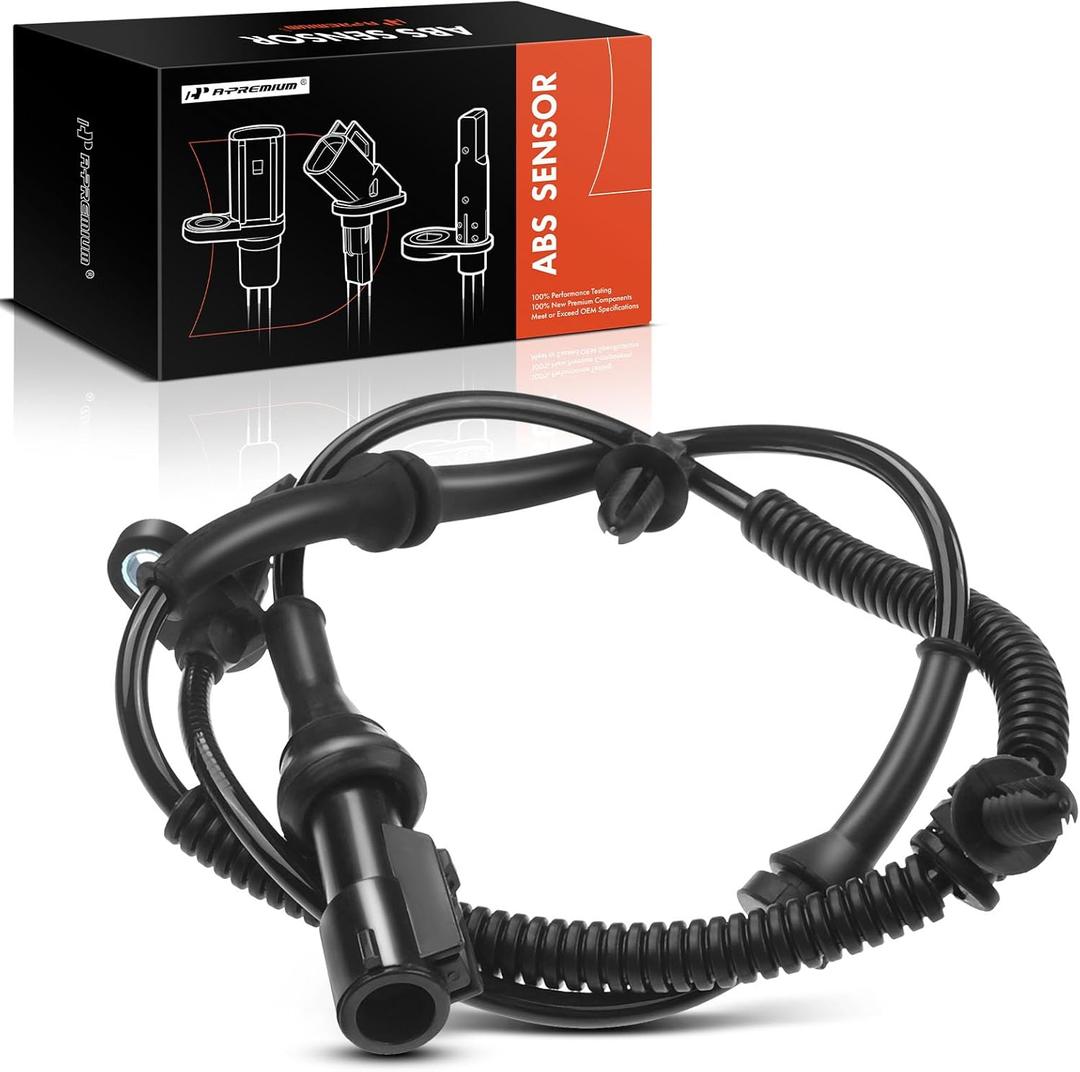 A-Premium Rear Left or Right ABS Wheel Speed Sensor - Compatible with Ford & Lincoln Models - Explorer 2011-2012, Flex 2009, Taurus 2010-2012, MKS 2009-2012 - Driver or Passenger Side, 8A8Z2C190A