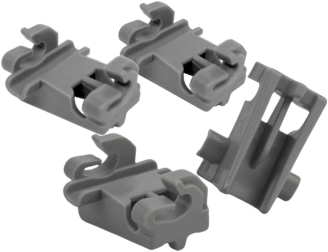 (4 Pack) MEG64438801 Dishwasher Rack Fixing Clips fit for LG DUA127HD, LDFN3432T, LDFN4542S, LDP6810SS, LDP6797BD, LDPS6762S, LDPH7972 -Replace 1559846, AP6237065, 4512016, PS12081829