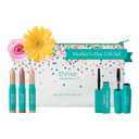 Thrive Causemetics Mini Makeup Essentials, Mother's Day Makeup Gift Set, Mini Liquid Lash Extensions & Volumizer Mini Mascaras, Brynn (Rich Black), Mini Eye Brightener Highlighter Sticks- 3 Shades