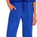 BTFBM Women's 2 Piece Tracksuit Fall Outfits 2025 Long Sleeve Half Zip Sweatshirt Sweatpants Lounge Set Sweatsuits (Medium, Solid Royal Blue)