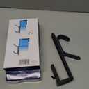 Officemate Double Coat Hooks for Cubicle Panels, Adjustable, Comes in 2 Pack (22009) Black