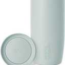 Simple Modern Travel Coffee Mug Tumbler with 360 Lid | Ceramic-Lined Insulated Stainless Steel Cold Brew Iced Coffee Cup | Gifts for Women Men Her Him | Voyager Signature | 16oz | Sea Glass Sage