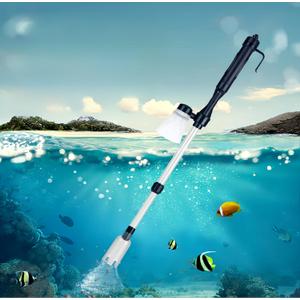 Fish tank gravel cleaner - automatic fish tank vacuum cleaner kit, 4-in-1 fish tank gravel cleaner, siphon vacuum cleaner, water change, sand washing, dirt suction