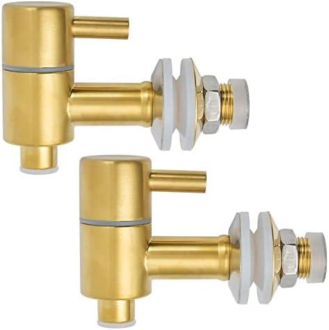 Akamino Spigot for Beverage Dispenser, Stainless Steel Lever Pour Spout Water Dispenser Replacement Faucet for Berkey and Other Gravity Filter Systems,Gold 1 PCs