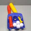 Fun Kids T-Ball Set/Tee Ball - Toddlers and Kids Adjustable Batting Tee Game W/ 10 Balls. Develops and Improves Baseball, Softball, Skills - Sports Toy for Boys and Girls, Children All Ages
