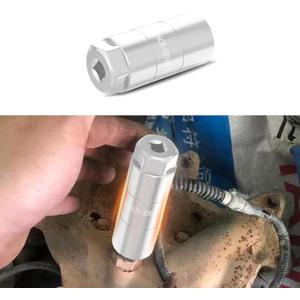 Oil Pressure Switch Socket, 3" Oil Pressure Sensor Switch, 3/8" Drive or 1 1/8" hex Fits 1" and 1 1/16" Switches, Car Accessories Oil Pressure Sending Socket for Oil Sending Unit (Silver)