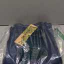 AprPith Women's Mid Wasited Flare Ripped Stretchy Jeans Bootcut Slim Button Fly Y2K Bell Bottom Denim Pants Blue, 8