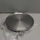 Juvale 2-Tier Lazy Susan Spice Rack Organizer for Cabinet - 10.5 in, Stainless Steel - Kitchen Countertop Organizer & Spice Carousel for Pantry Organization