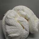 NEWCOSPLAY Super Soft Throw Blanket Ivory Premium Silky Flannel Fleece Leaves Pattern Lightweight Bed Blanket All Season Use (Ivory, Throw(50"x60")