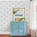 NuWallpaper by WallPops Blue Shellby Peel & Stick Wallpaper