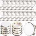 80 Pcs 4 Inch Wedding Tambourine Bulk Hand Held Drum for Adults