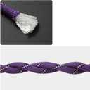 1/2 in x 15 FT Outdoor Rope for Marine, Hunting, Boating, Fishing, Rafting, Camping, Hiking, Anchor, Mooring, Floating, Dock Lines, Kayak, Canoe, Rescuing Purple with Hook