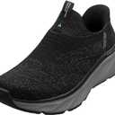 Skechers Men's Edgeride Commissioner Hands Free Slip-in Sneakers (8.5 X-Wide, Black/Charcoal)