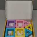 Magnetic Tiles Toys for 3 4 5 6 7 8+ Year Old Boys Girls Upgrade Macaron Castle Blocks Building Set for Toddlers STEM Creativity/Educational Toys for Kids Age 3-6 Christmas Birthday Gifts