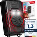 Marten deterrent car with flash light, marten repellent with flexible power supply, 12 V car battery, AA battery or USB, effective marten protection for car, garden, attic, 1 piece