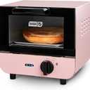 DASH Mini Toaster Oven Cooker for Bread, Bagels, Cookies, Pizza, Paninis & More with Baking Tray, Rack, Auto Shut Off Feature - Pink