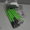 MXF Pooper Scooper, Dog Pooper Scooper Long Handle Stainless Metal Tray and Rake Set for Medium Small Dogs Heavy Duty - Use on Grass, Dirt or Gravel - Pet Supplies (Green)