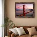 SESEAT 18x24 Frame Pack of 4, Gallery Poster Picture Frames for Wall Mounting, Rustic Brown