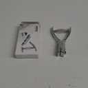 MROCO Hole Punch One Slot Badge Punch for ID Cards, Handheld, No Burrs, Metal Badge Puncher, 15mm x 3mm Hole Size