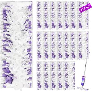 20 Pack Disposable Mopping Pads Refills for Multi-Surface Mop and Wood Mop, Spray Clean Pads Replacement