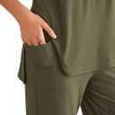 PRETTYGARDEN Women's 2 Piece Lounge Set 2026 Summer Casual Tank Top Wide Leg Pants Matching Travel Outfits Clothes Tracksuit (Green, M)