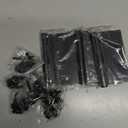 6-Pack 4.5 X 4.5 inch Black Heavy Duty Commercial Door Hinges Thickened, Silent Plain Steel Ball Bearing Door Hinges, Thickness 3 mm Stainless Steel Square Corners with 48 Screws Non-Removable Pin