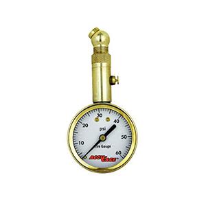 Accu-Gage by Milton Dial Tire Pressure Gauge with Swivel Angle Air Chuck - ANSI Certified for Motorcycle/Car/Truck Tires (0-60 PSI)