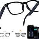 Giinova Ai Smart Glasses Bluetooth 5.4 with Translation for Men Women 160+Languages Color-Change Lens Power by Chat GPT Assistant Free App Translator Glasses Meeting,Driver,Travel