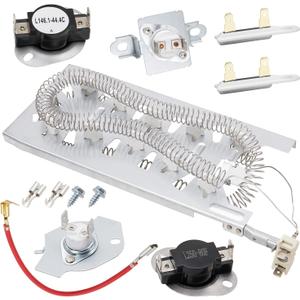 Dryer Heating Element Kit by SupHomie - Compatible with Whirlpool WED6620HC0 WED6620HC1 WED6620HC2 WED6620HW0 WED6620HW1 WED6620HW2 WED7120HW0 WED7120HW1 WED7120HC1