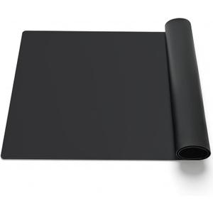 Silicone Mats for Crafts, 28" x 20"x1.3MM Large Silicone Mat,Silicone Mats for Kitchen Counter,Craft Mat, Nonskid Heat Resistant Desk Saver Pad, Multipurpose Mat, Placemat, Black