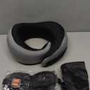 FIOGIKO Travel Neck Pillows for Airplanes - 360 Ergonomic Memory Foam Travel Pillow - Relief Neck Pain with Breathable Support for Long Flights, Car, Train & Office Use - Adults & Kids