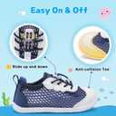 BARERUN Kids Aqua Shoes Boys Girls Slip Resistant Neoprene Water Shoes Water Shoes Boys Baby 12-18 Months Toddler Girl Water Shoe Blue Toddler Size 6