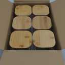 YUNCANG Glass Storage Jars 6 Pack 37oz Clear Glass Food Storage Containers with Airtight Bamboo Lid Stackable Kitchen Canisters for Candy,Cookie,Rice,Sugar,Flour,Pasta,Nuts and Spice Jars(Square)