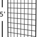 Heavy Duty Commercial Grade Gridwall Panels – Grid Panel for Any Retail Display, 2’ Width x 5’ Height, 3 Gridwall Panels Per Carton (Black Finish)