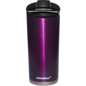 Travel Coffee Mug - 16 Oz. Stainless Steel Insulated Coffee Mug, Leak Proof Tumbler w/Dishwasher Safe Lid, Double Wall Travel Cup, Reusable Insulated Tumbler for Hot & Cold Beverages (Dark Purple)